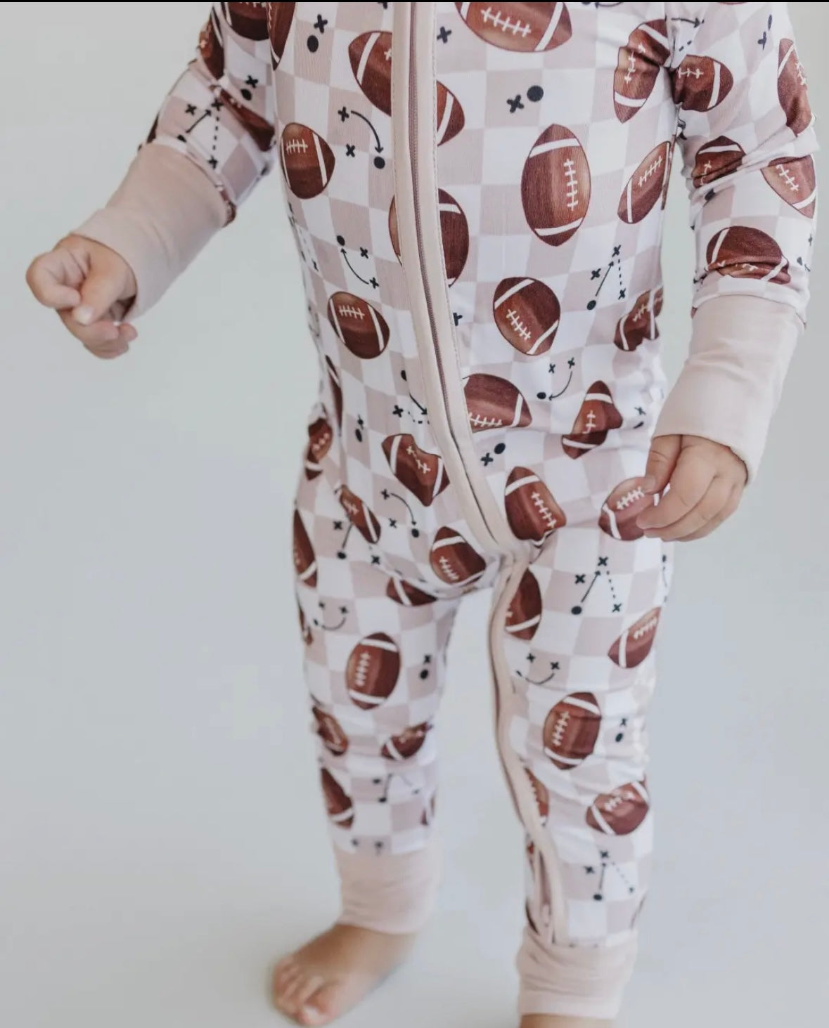 Football Gameday Bamboo Romper