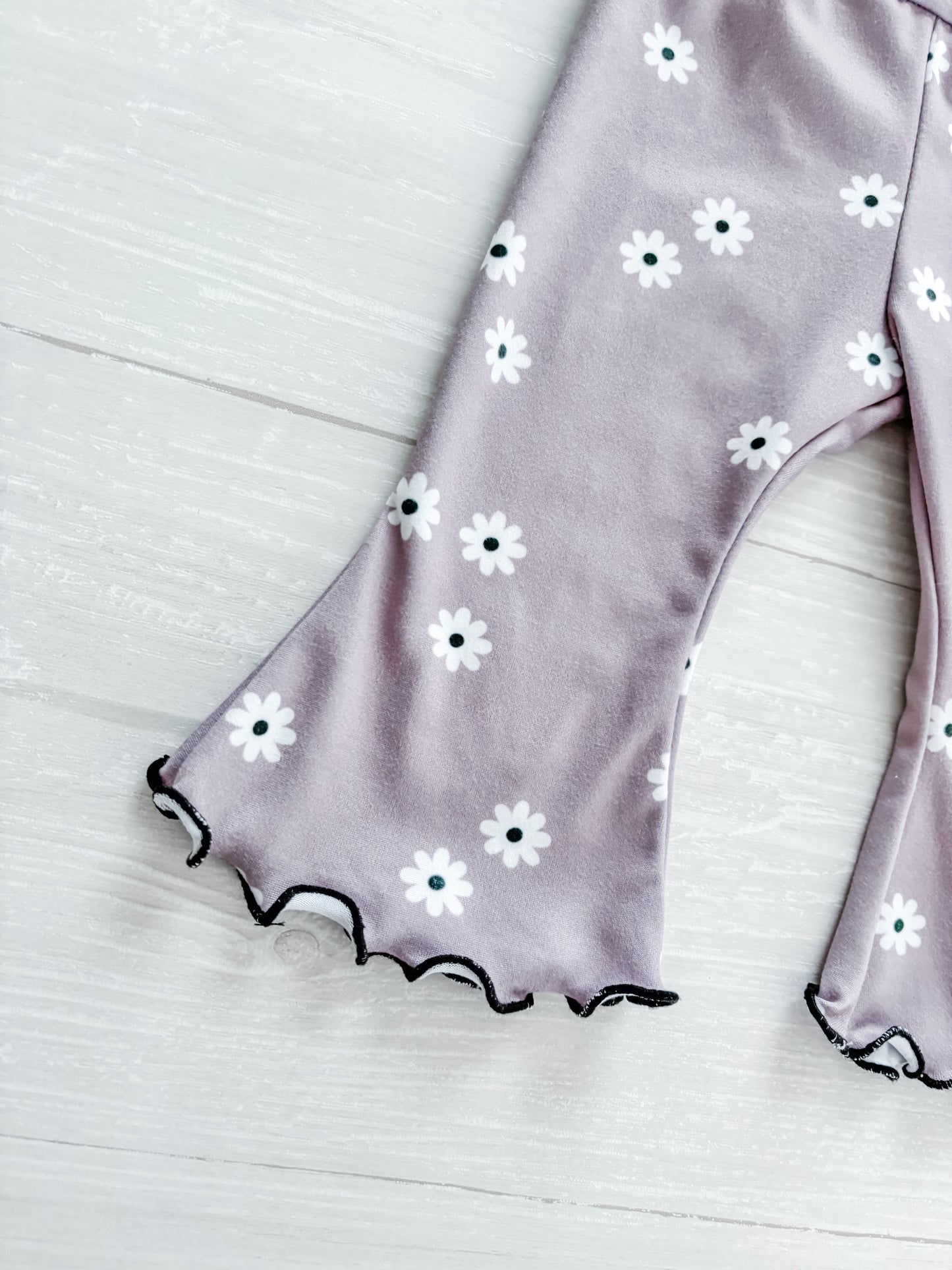 Purple Daisy Flare Pants