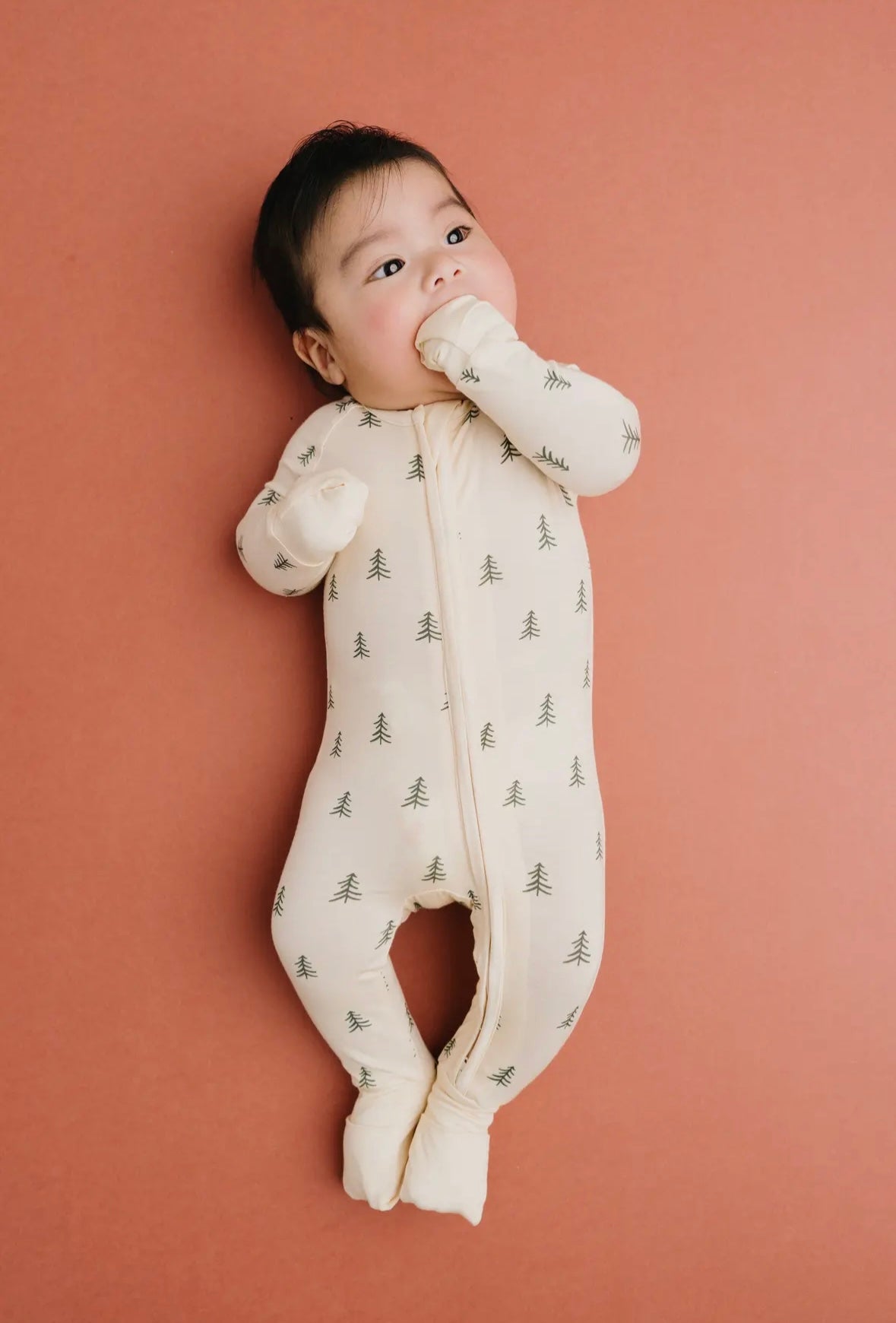 Pine Forest Zip Bamboo Romper