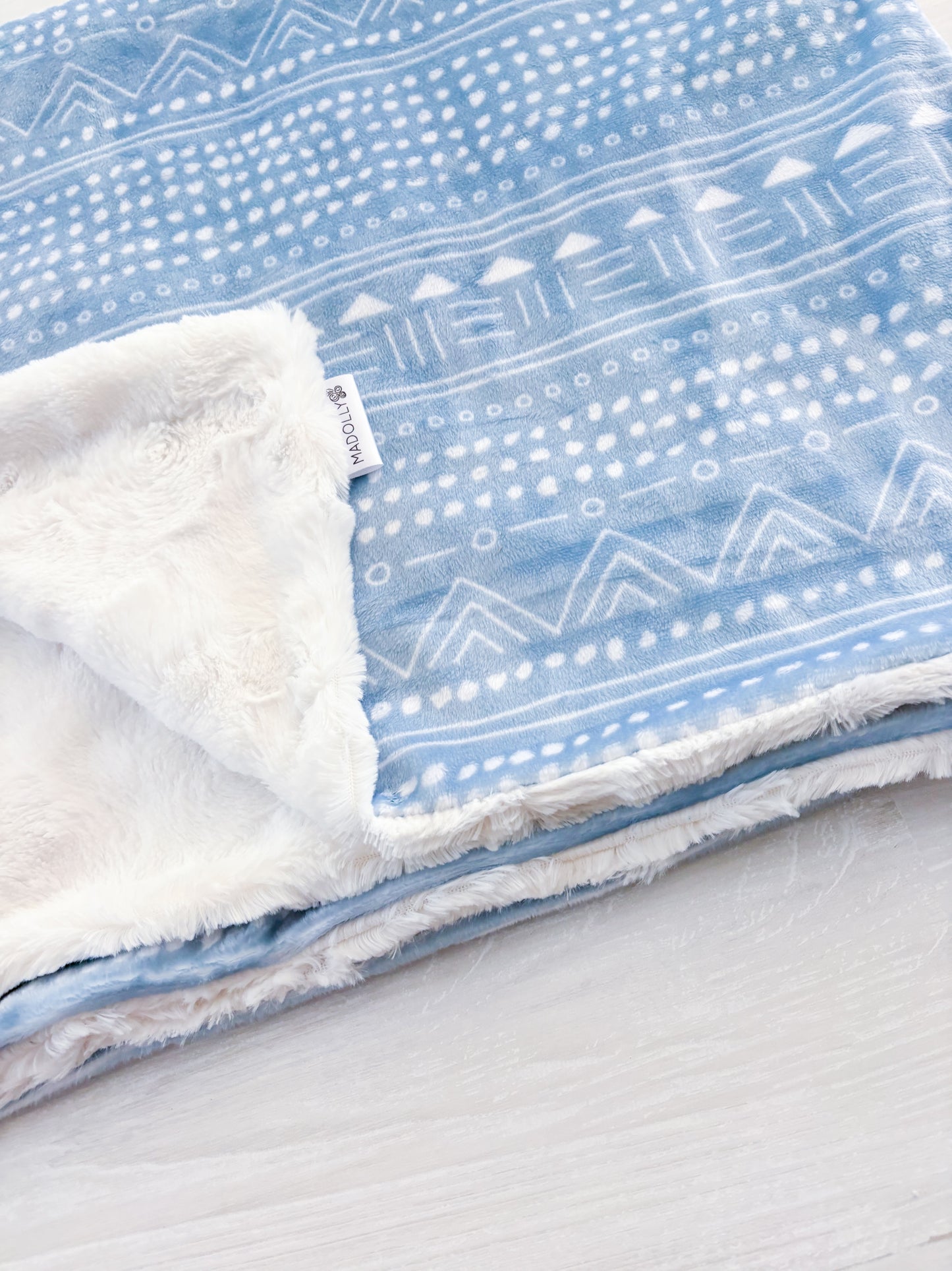 Blue Boho Blanket