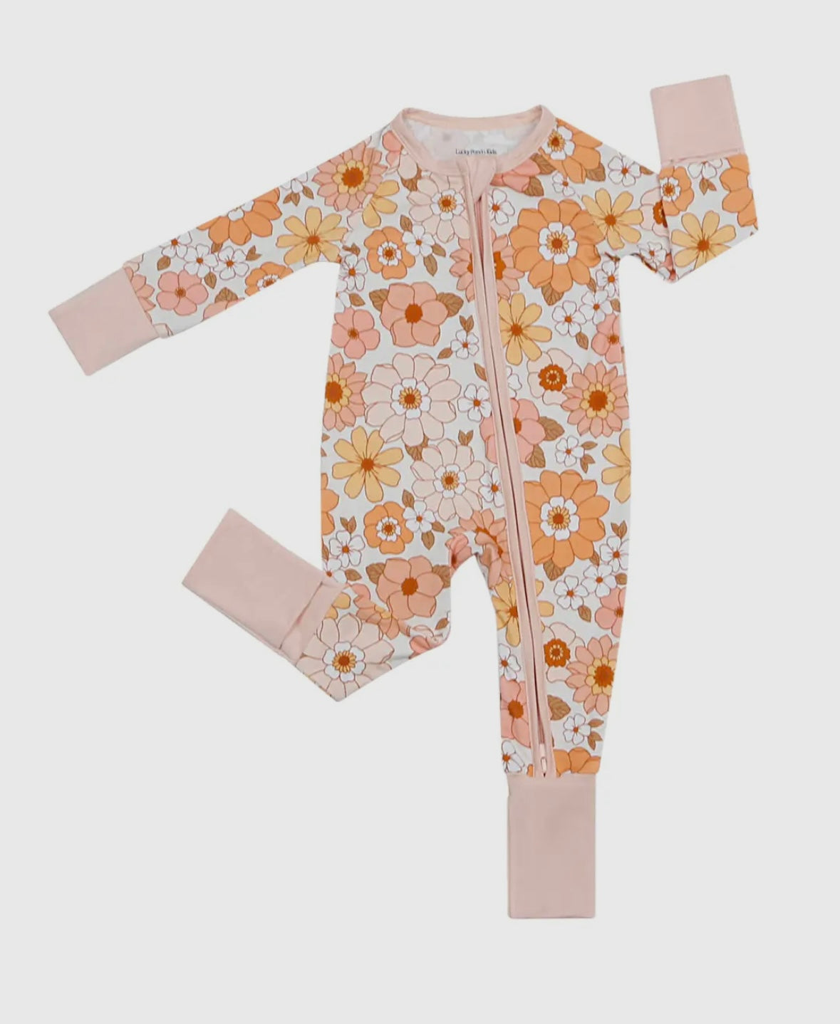 Sweet Blossom Zip Bamboo Romper