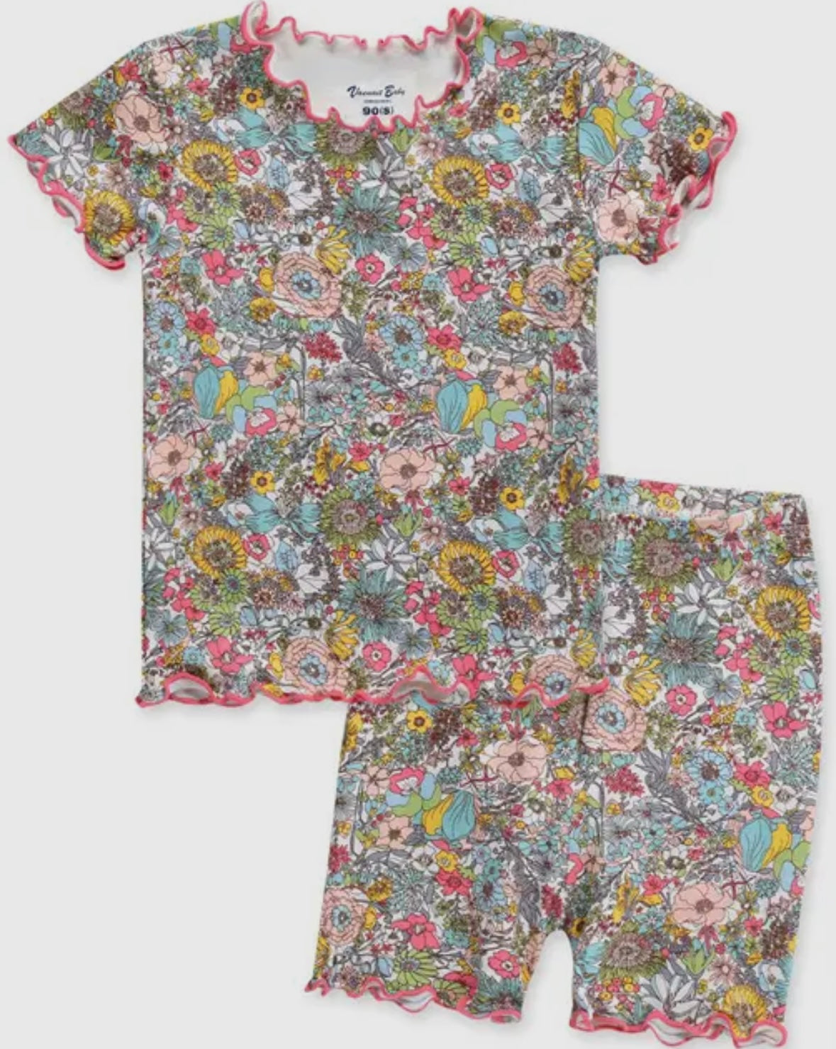 Shirring Girl Short Sleeve Viscous Pajama