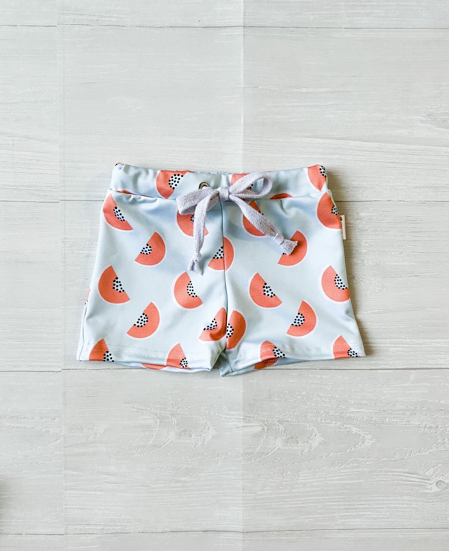 Melon & Retro Swim Trunks