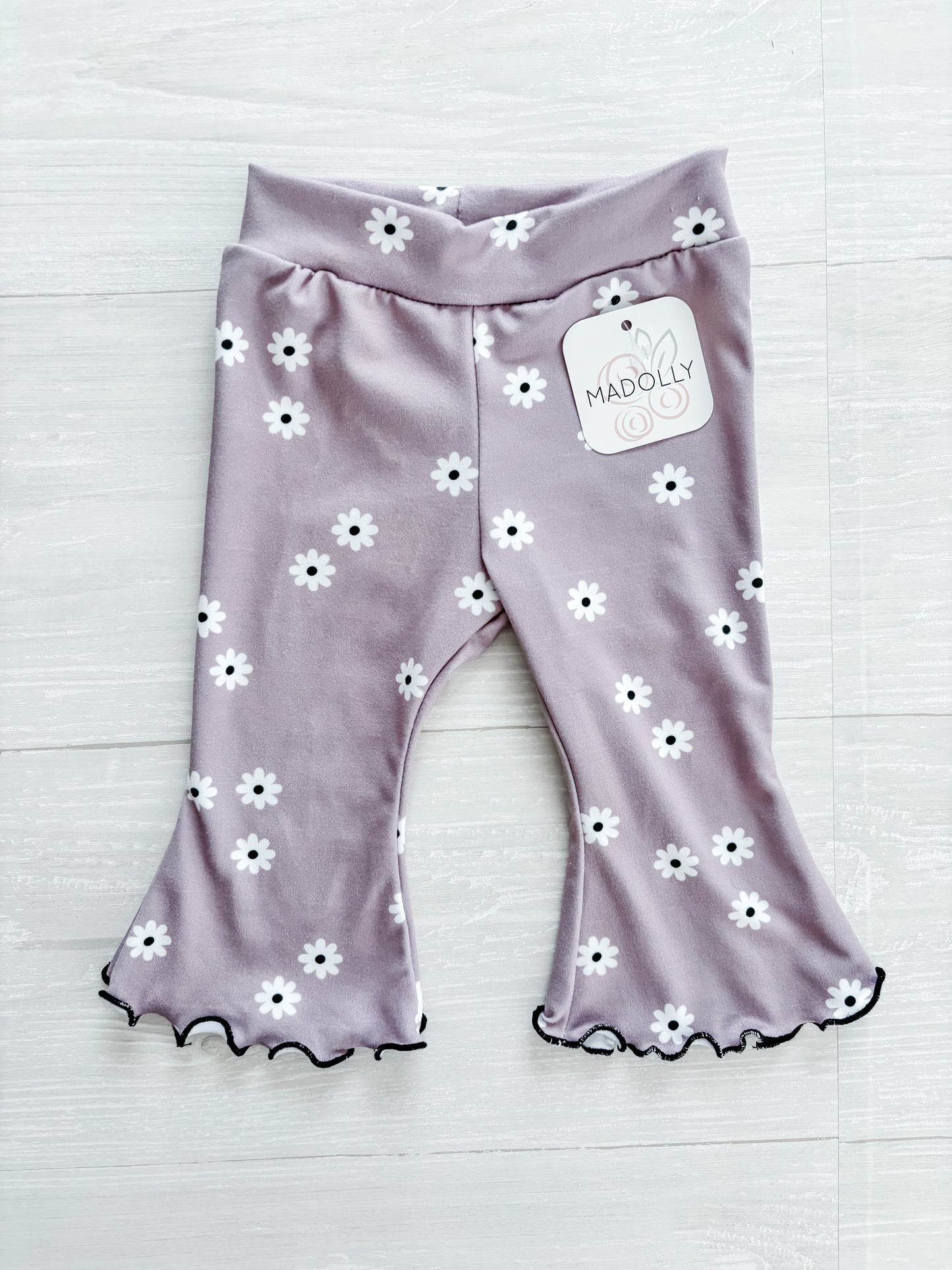 Purple Daisy Flare Pants
