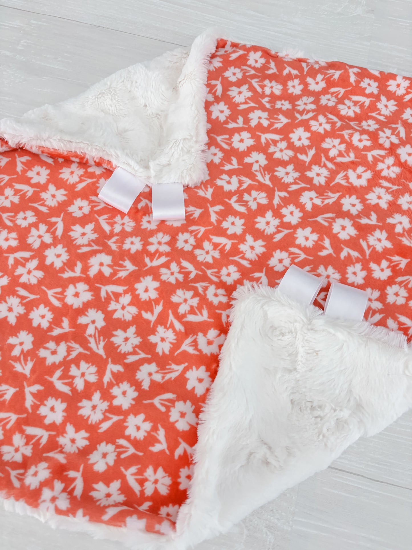 Salmon Floral Lovey