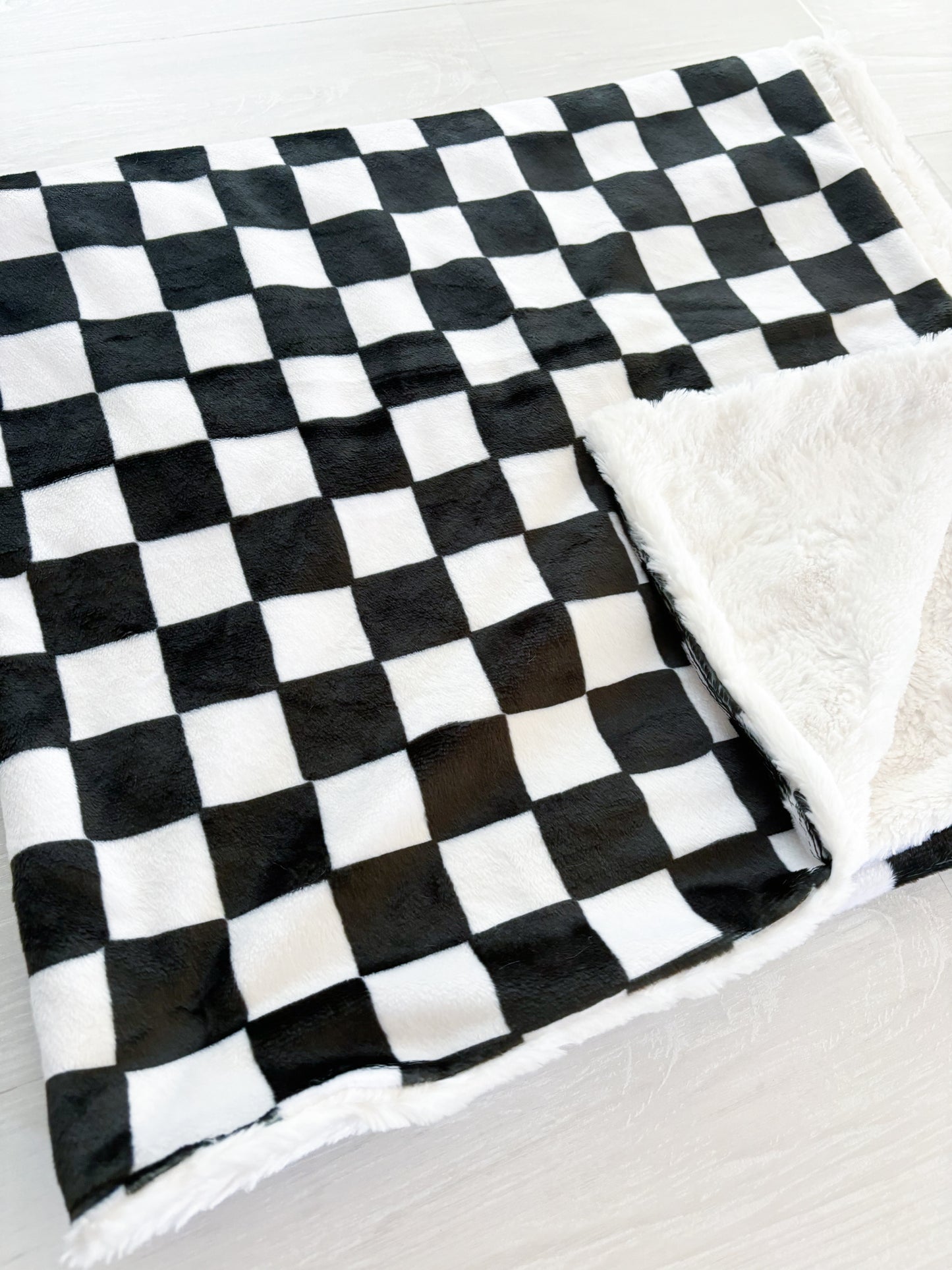 Black Checkered Blanket