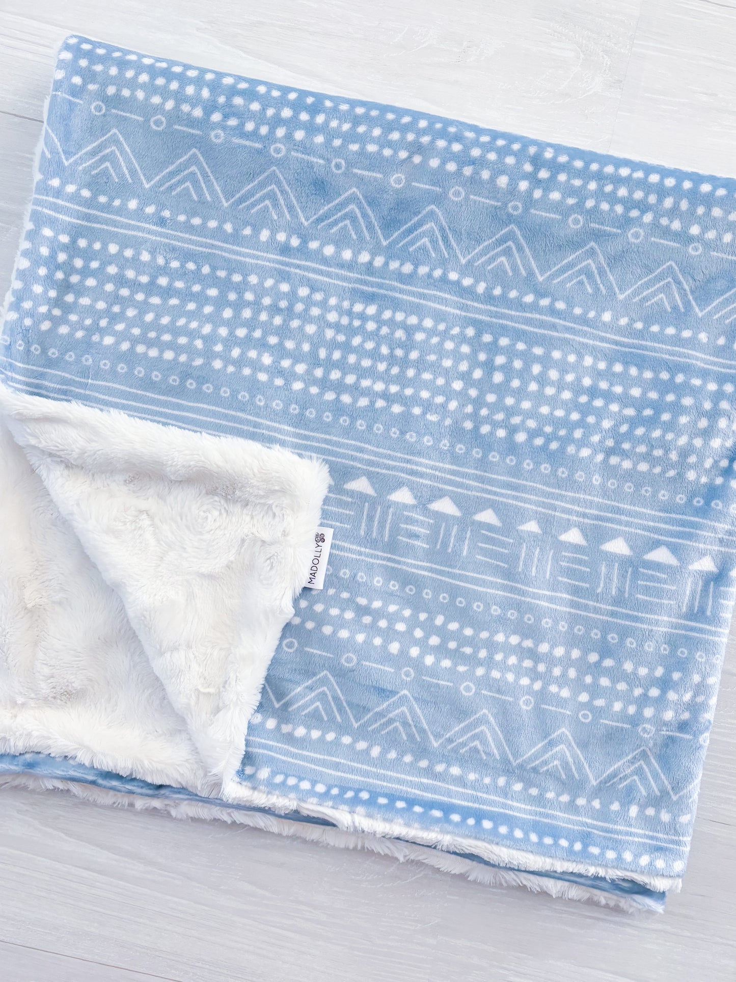 Blue Boho Blanket