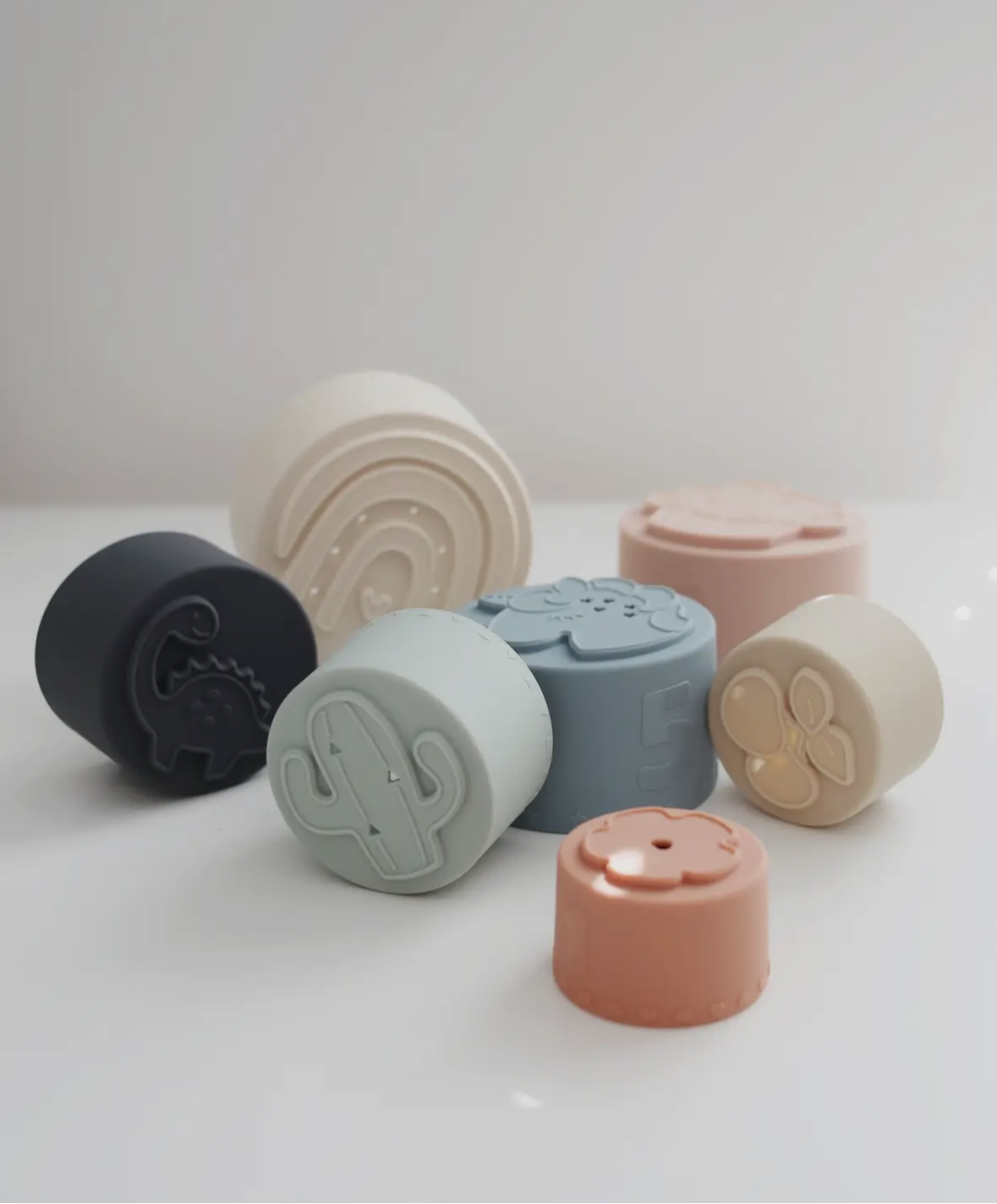 Classic Silicone Stacking Cups