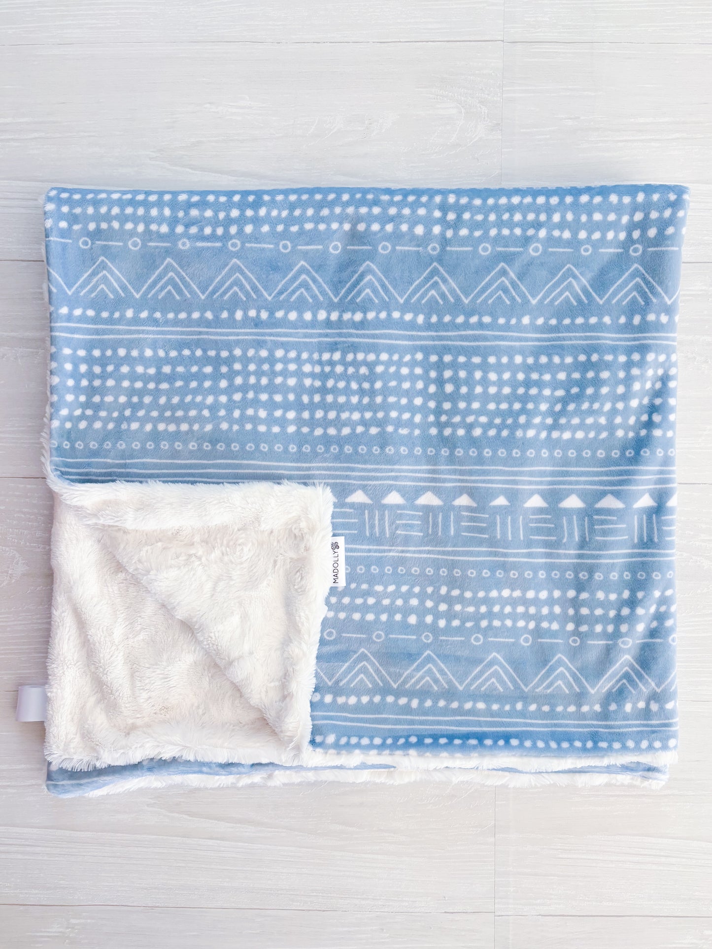 Blue Boho Blanket
