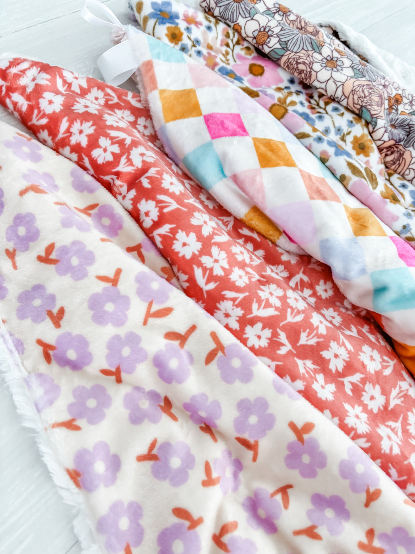 Salmon Floral Lovey