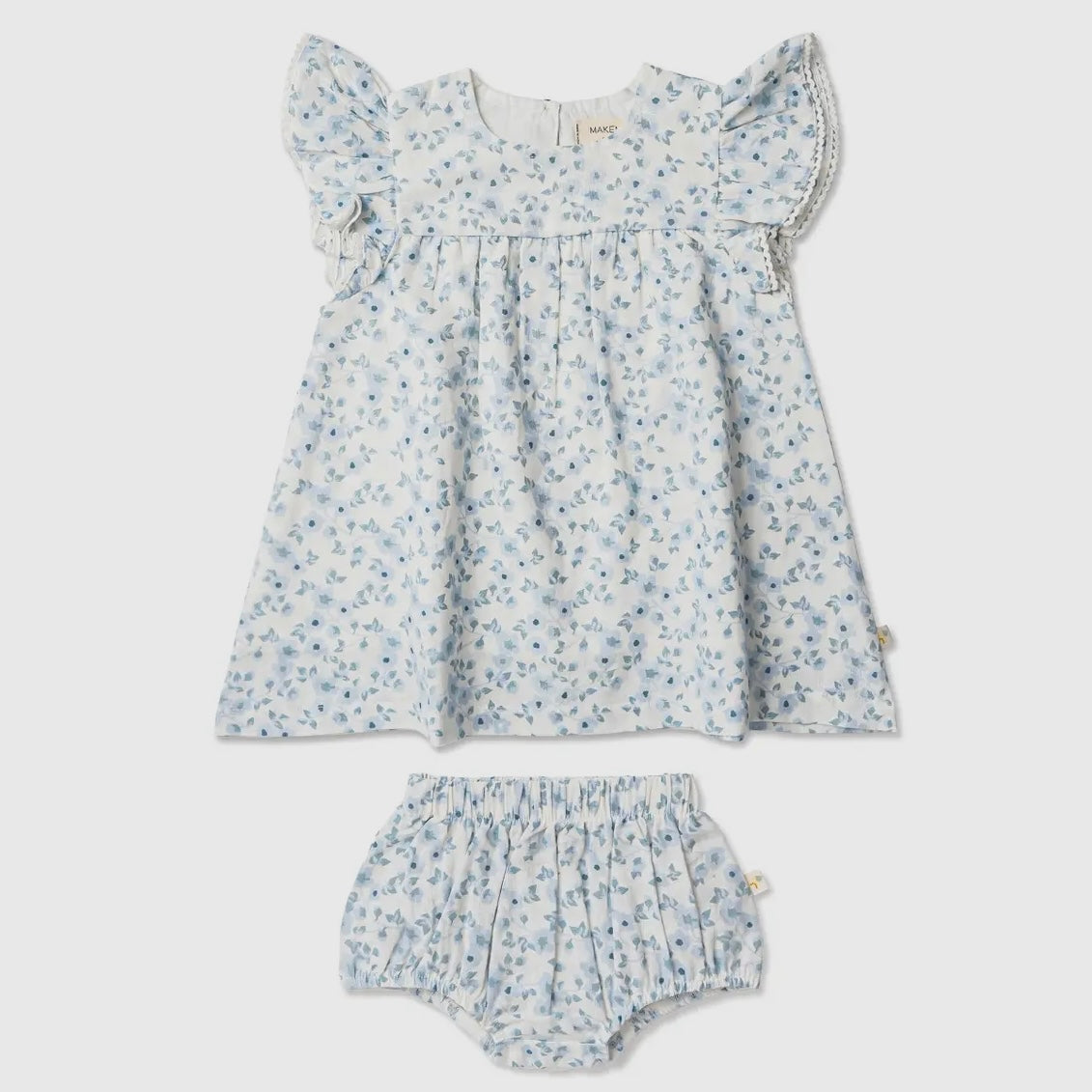 Organic Short Sleeve Flutter Dress
