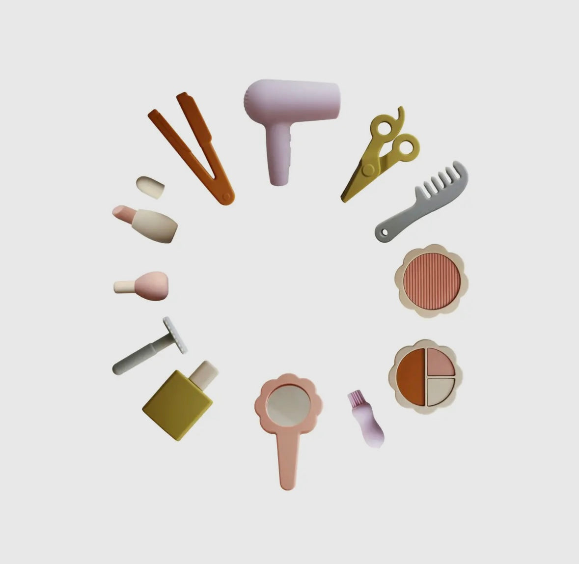 Silicone Hair and Makeup Playset