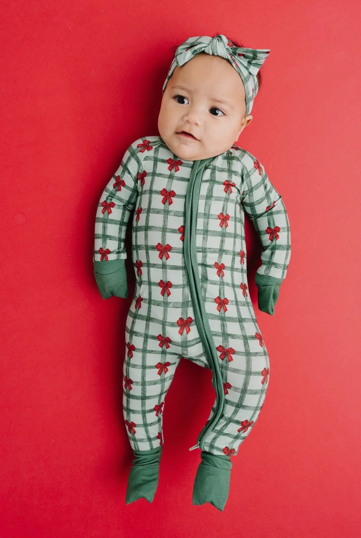 Gift Wrapped Zip Bamboo Romper