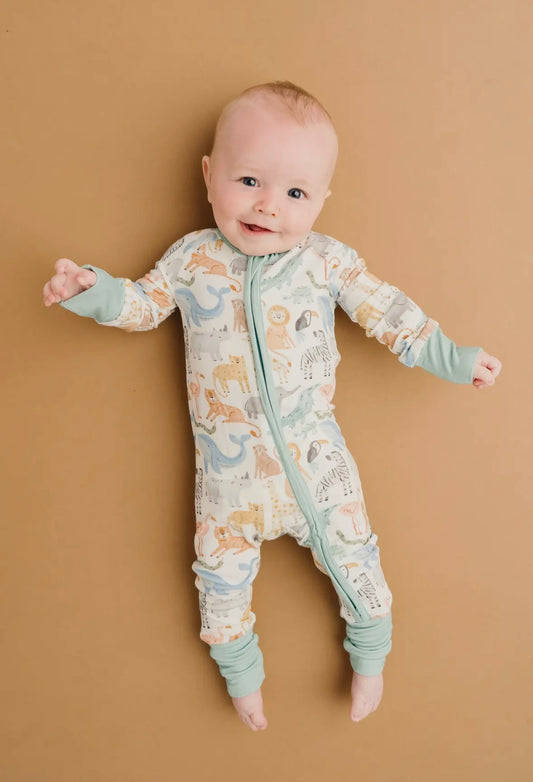 Wild Wonders Zip Bamboo Romper