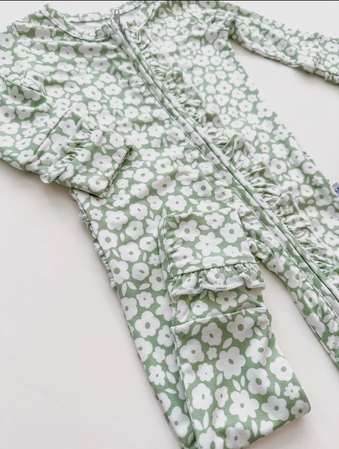 Sage Ditsy Floral One Piece