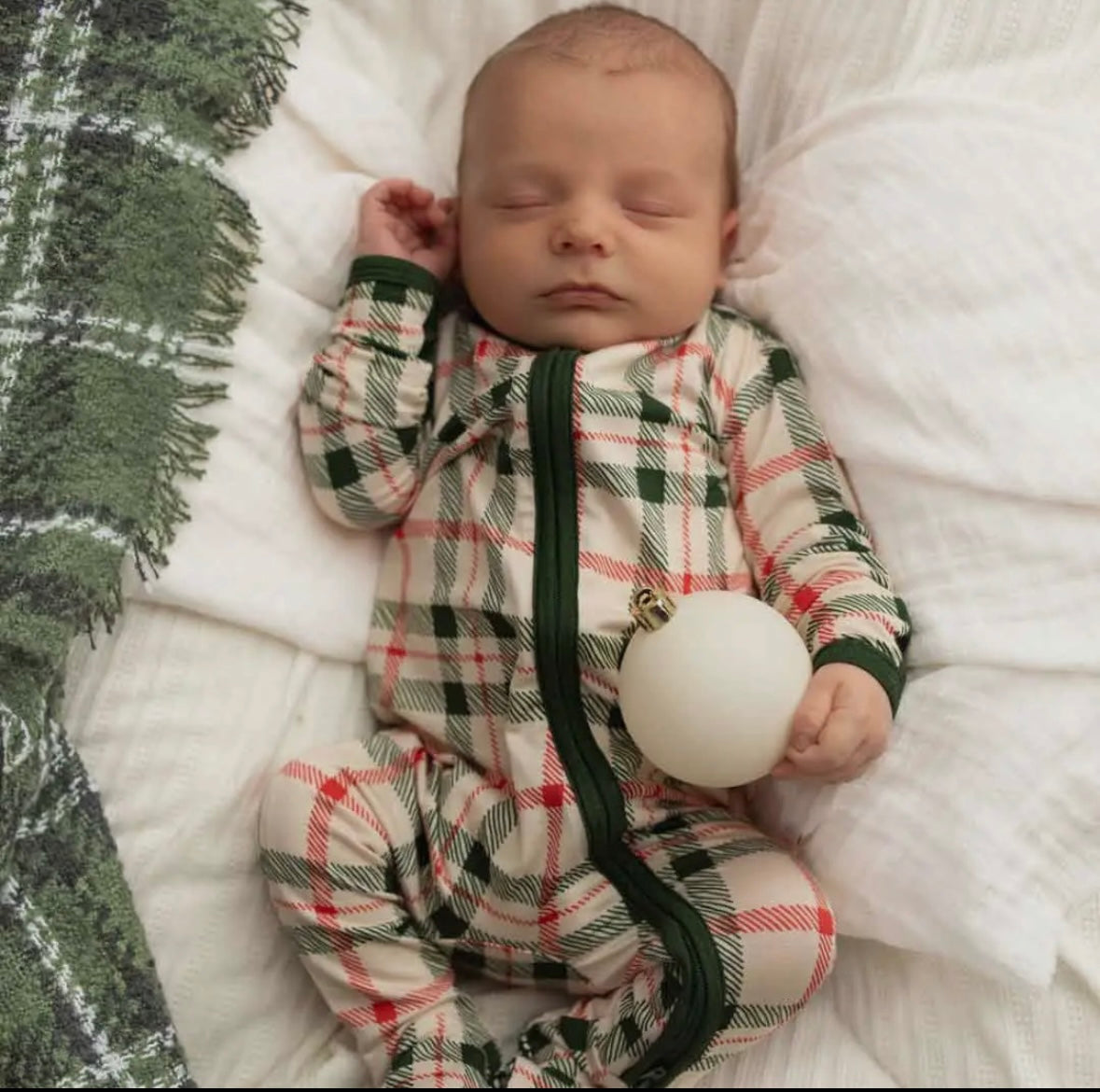 Christmas Plaid One Piece