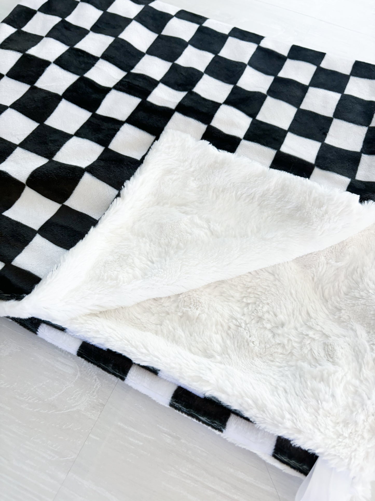 Black Checkered Blanket