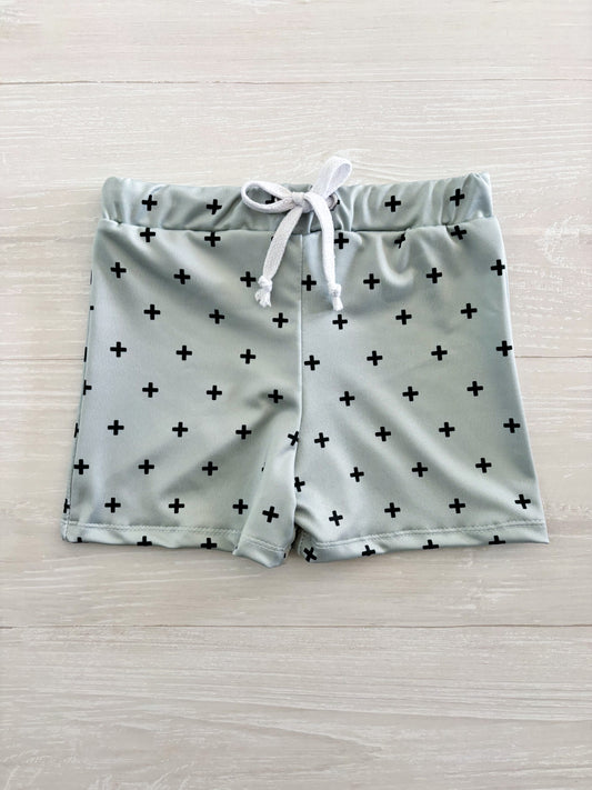 Simple Mint Swim Trunks