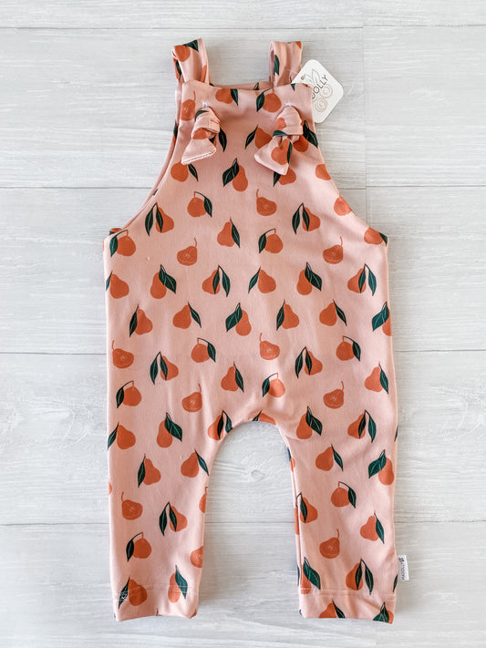 Peachy Pear Overall Romper