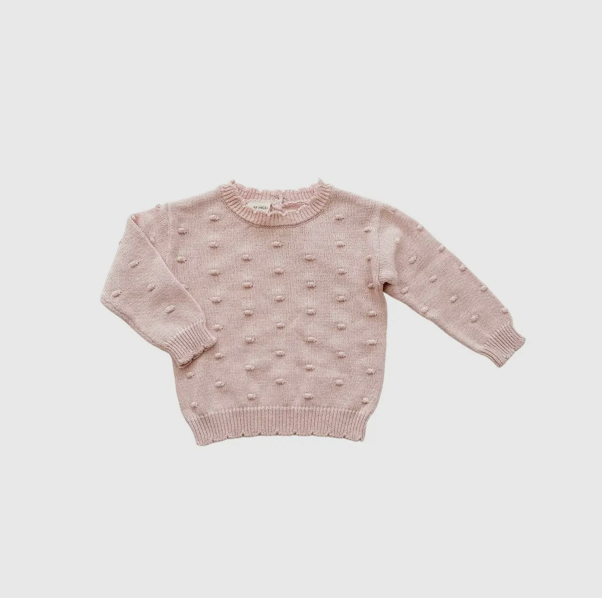 Pink Pom Organic Knit Sweater