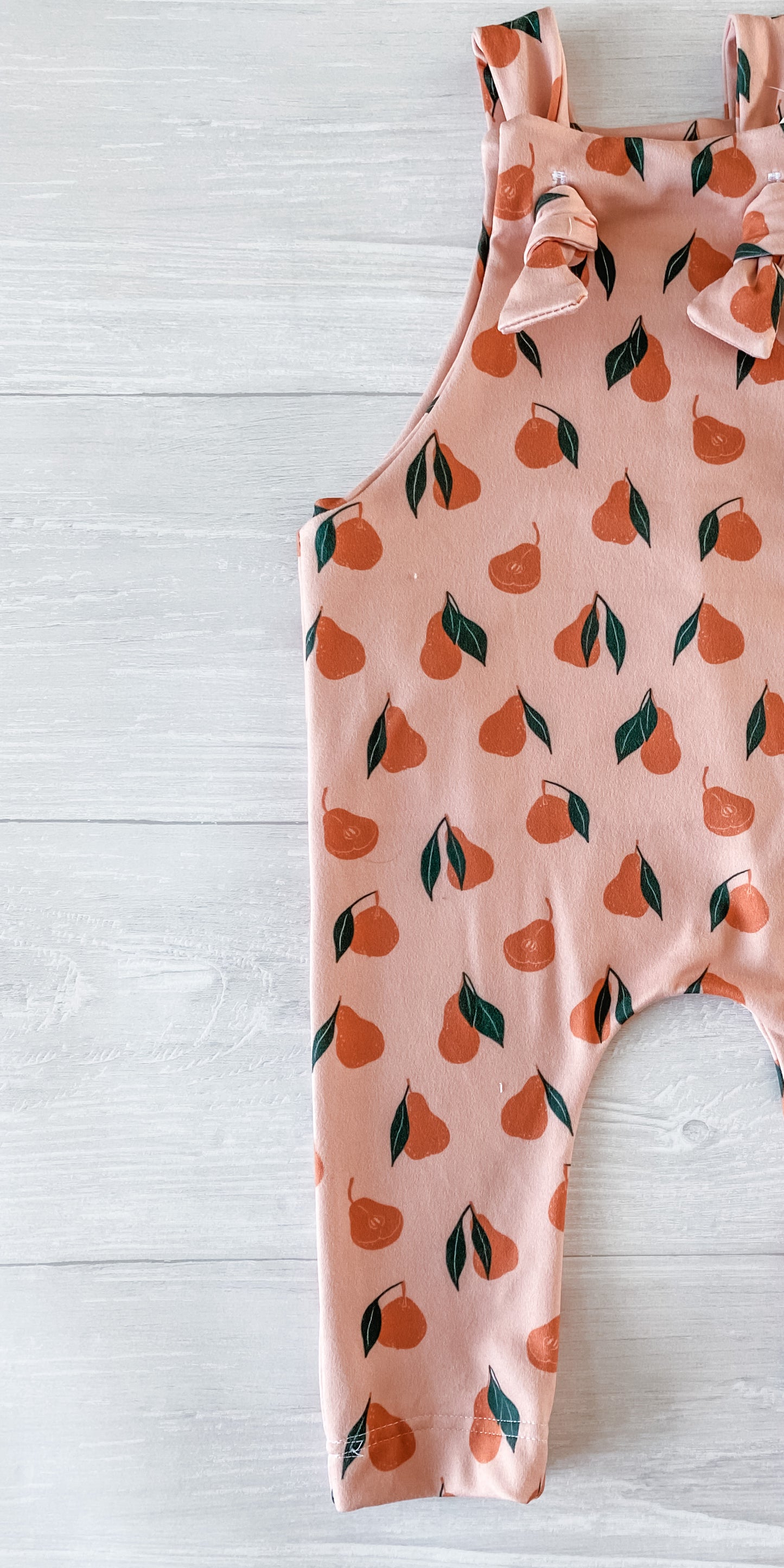 Peachy Pear Overall Romper