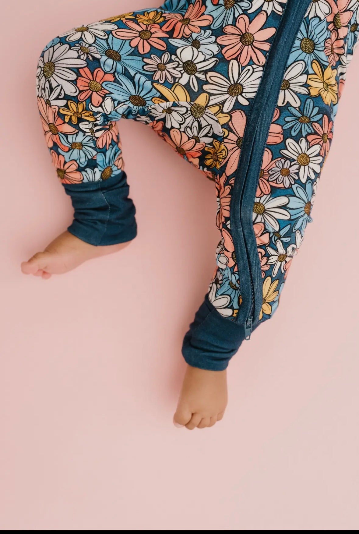 Navy Floral One Piece