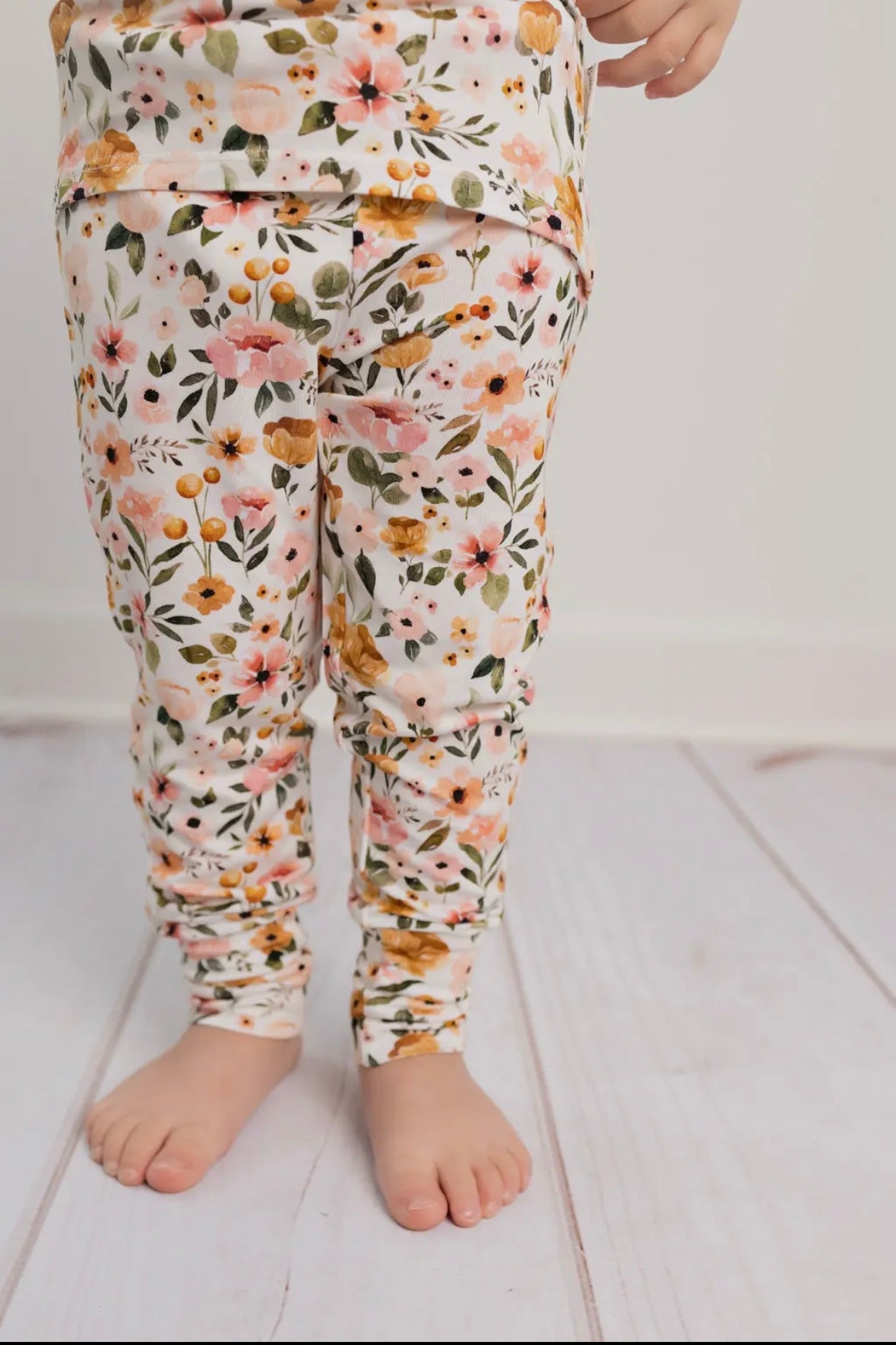 Boho Floral 2-Piece Toddler Bamboo Set