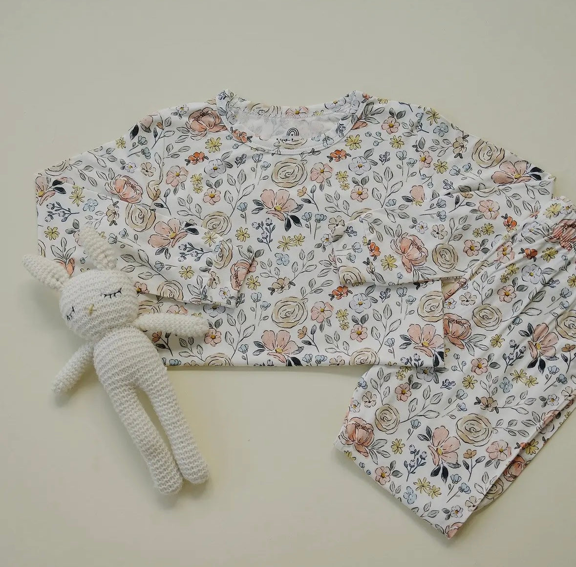 Pastel Petals 2-Piece Toddler Modal Set