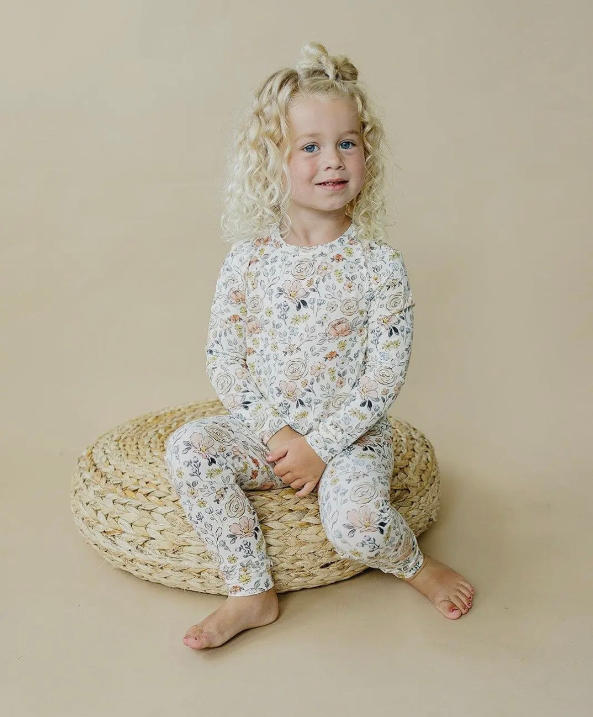 Pastel Petals 2-Piece Toddler Modal Set