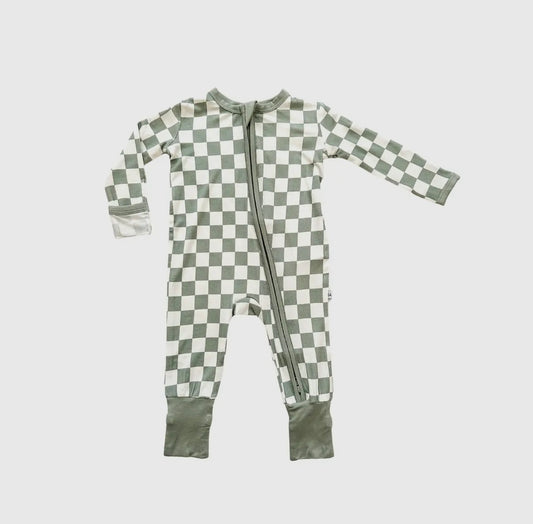 Green Checkered One Piece