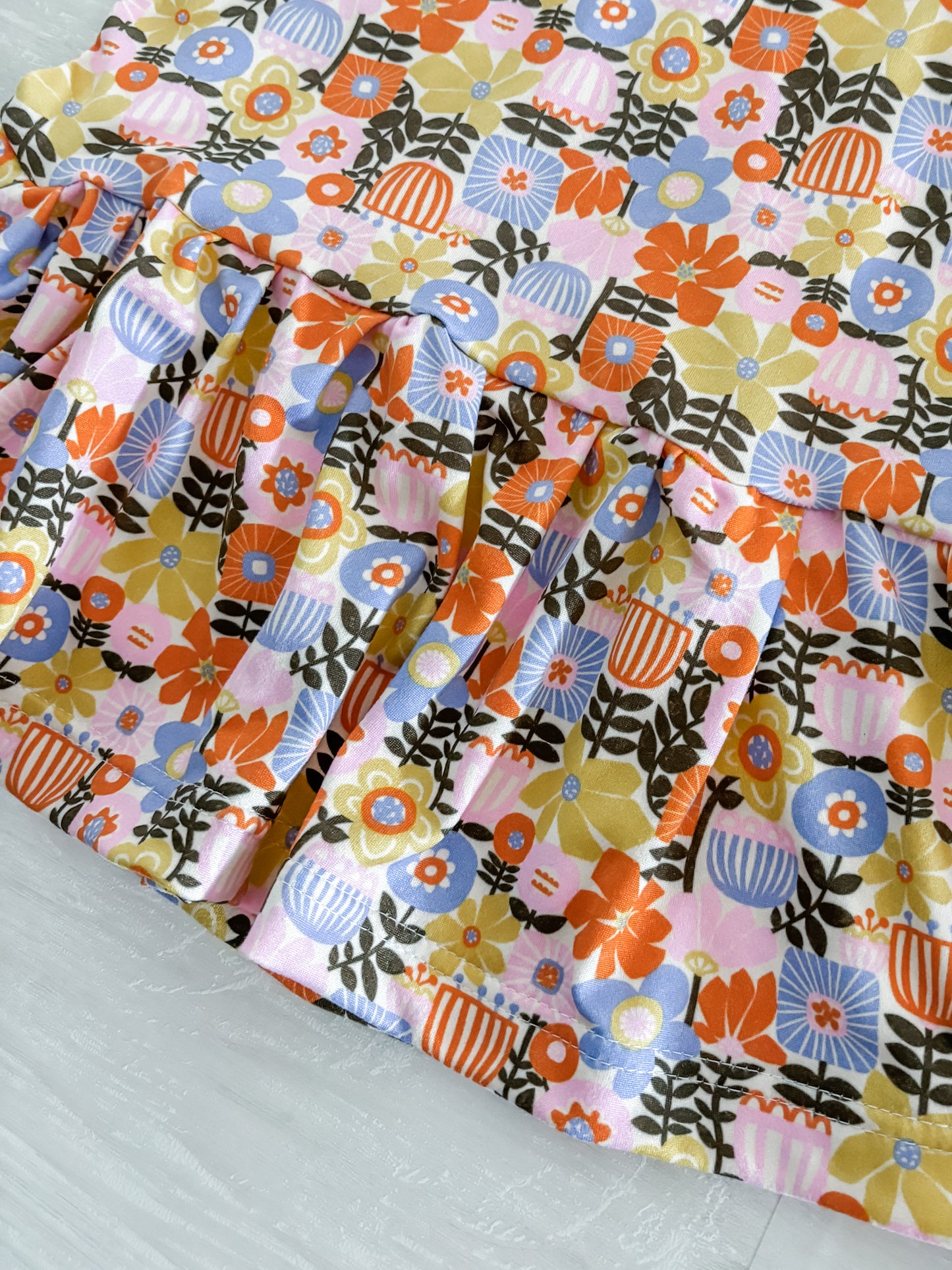 Bright Sleeveless Swing Dress