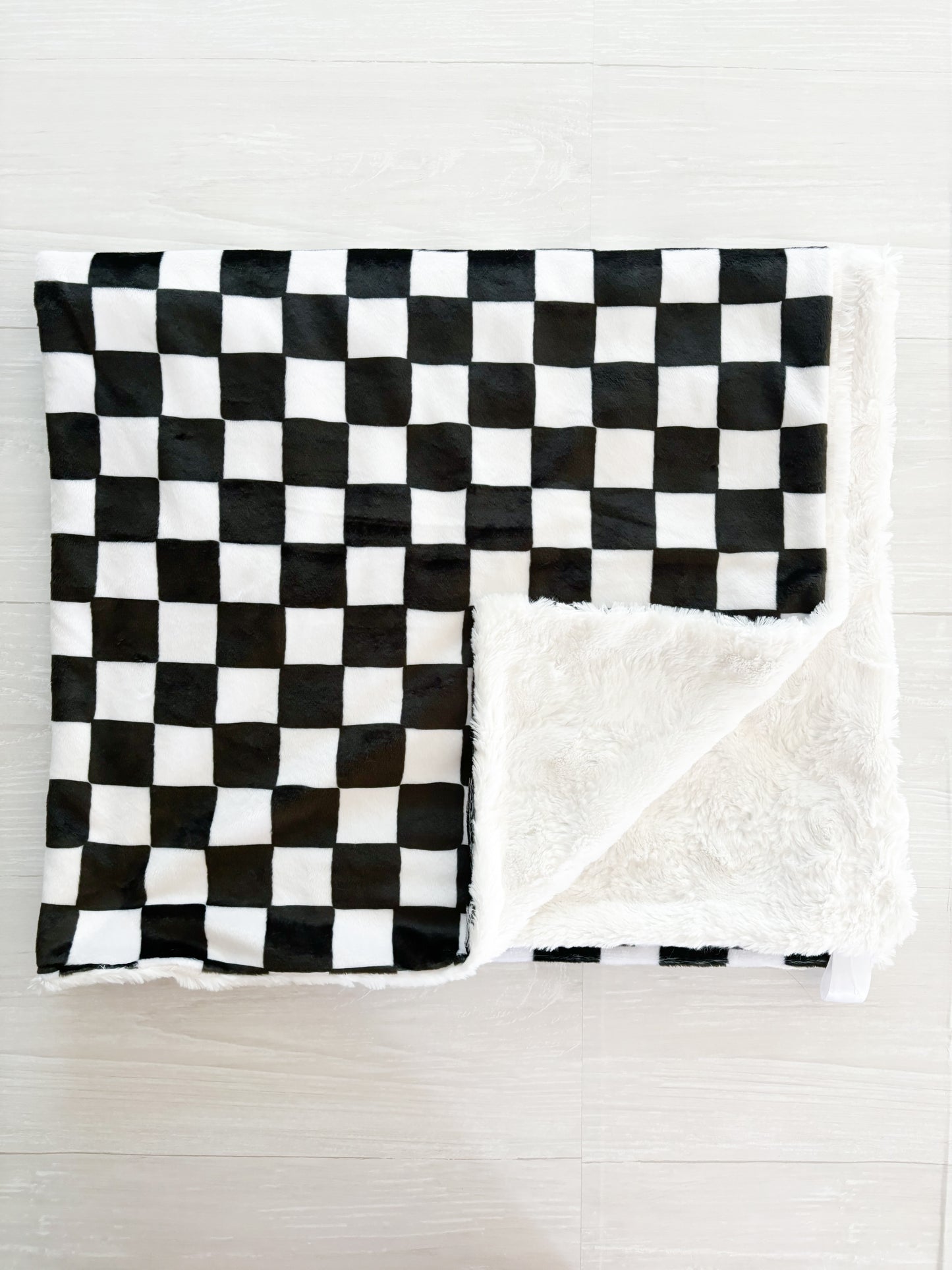 Black Checkered Blanket