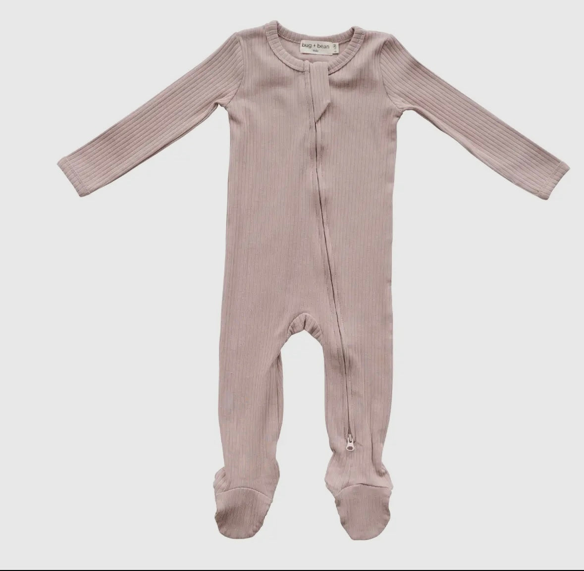 Mocha Organic Cotton Footie