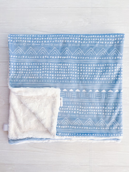 Blue Boho Blanket
