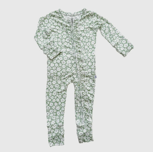 Sage Ditsy Floral One Piece