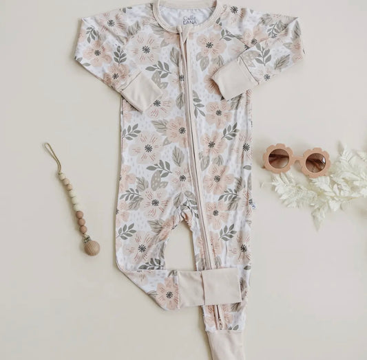 Muted Floral One Piece