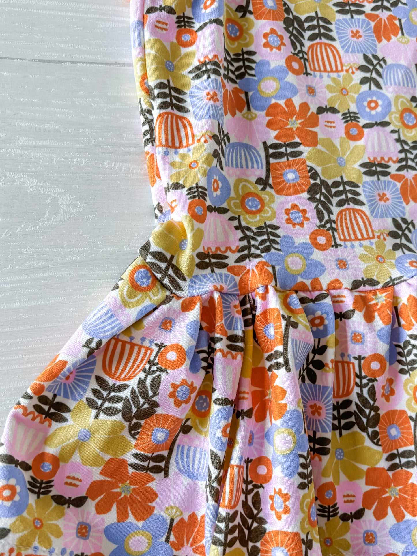 Bright Sleeveless Swing Dress