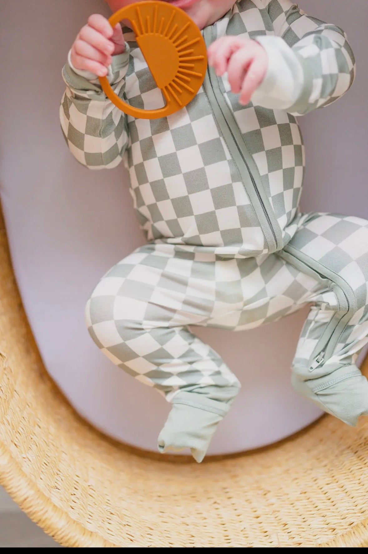 Green Checkered One Piece