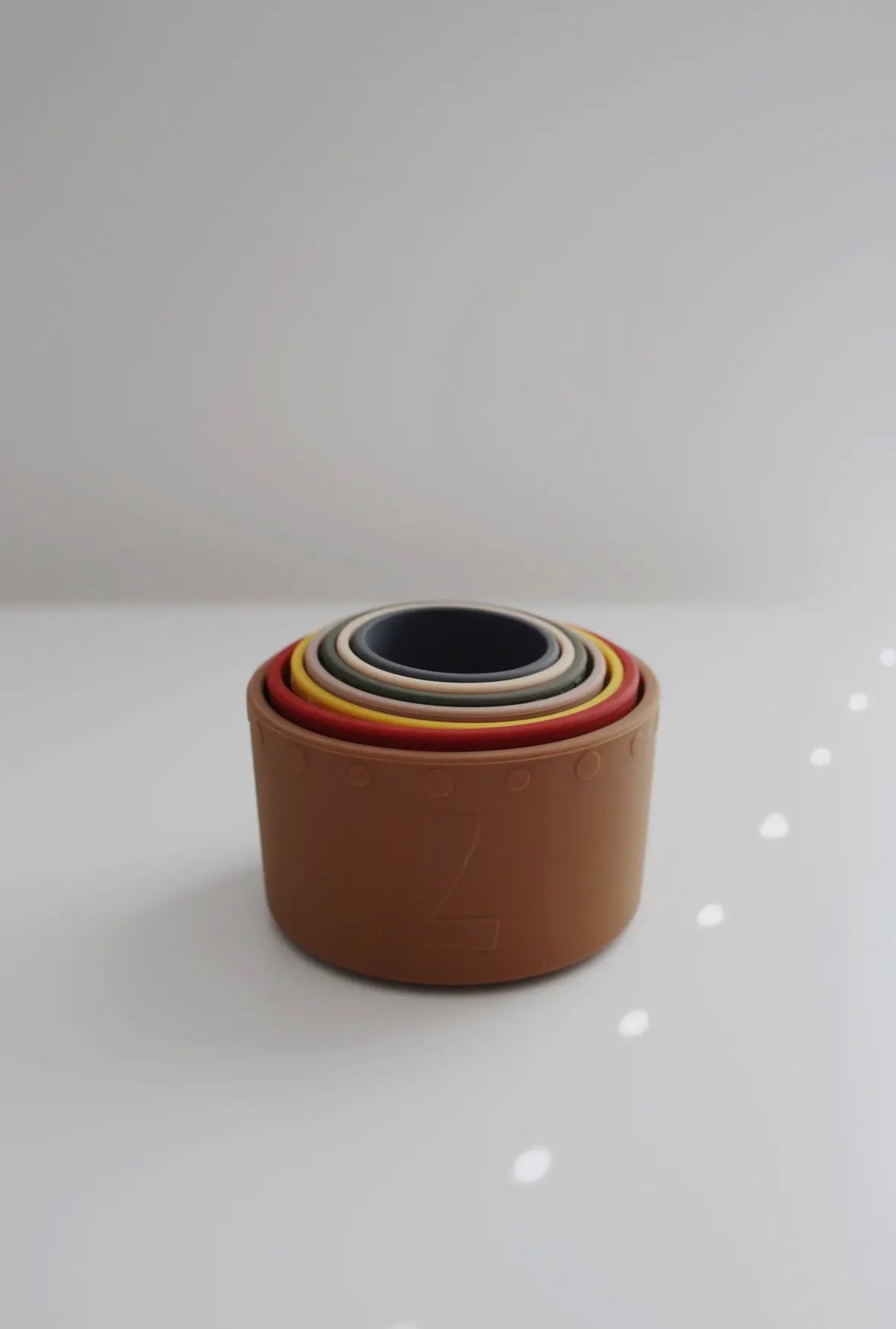 Retro Silicone Stacking Cups
